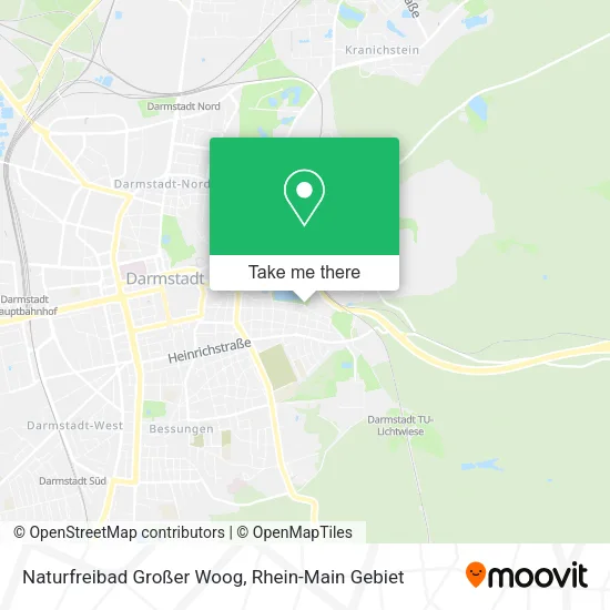 Карта Naturfreibad Großer Woog