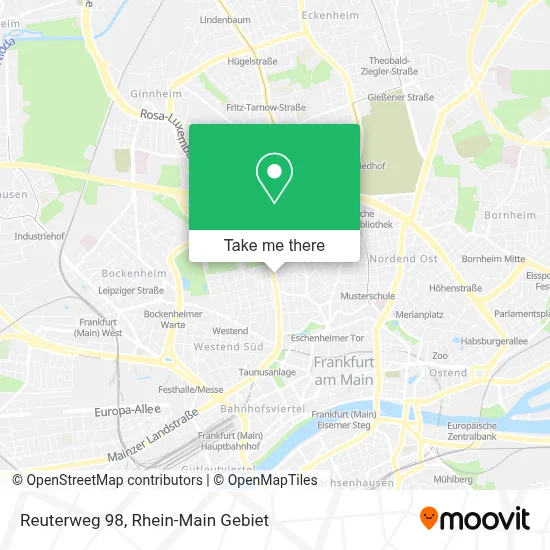Reuterweg 98 map