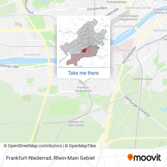 Frankfurt-Niederrad map