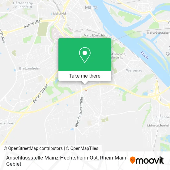 Карта Anschlussstelle Mainz-Hechtsheim-Ost