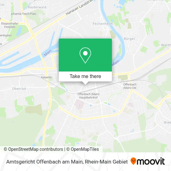 Карта Amtsgericht Offenbach am Main