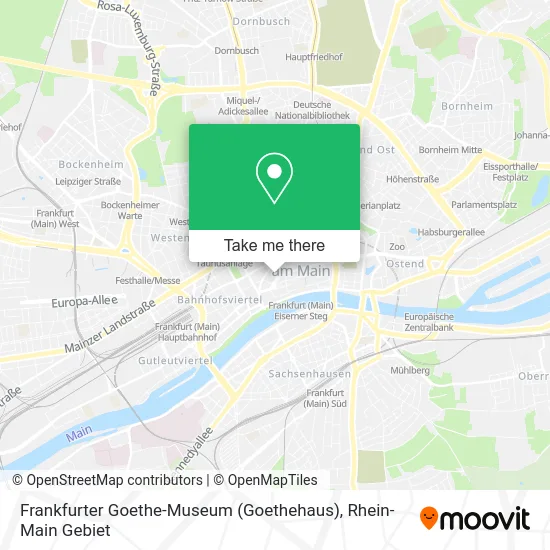 Карта Frankfurter Goethe-Museum (Goethehaus)
