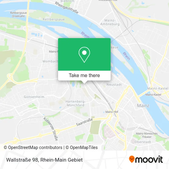 Карта Wallstraße 98