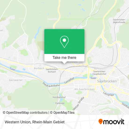 Western Union map