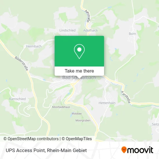 Ups Access Point map