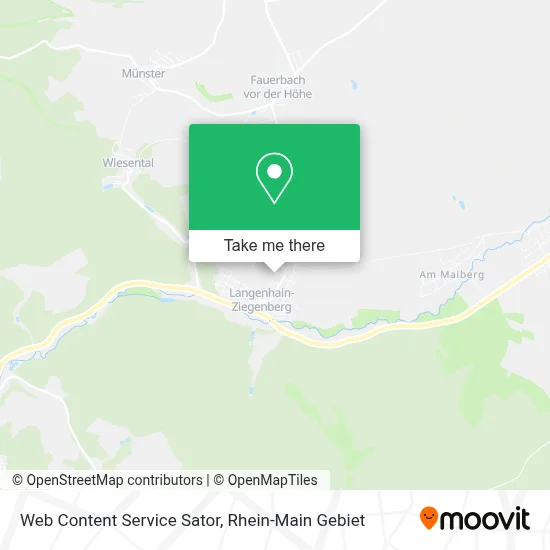 Web Content Service Sator map