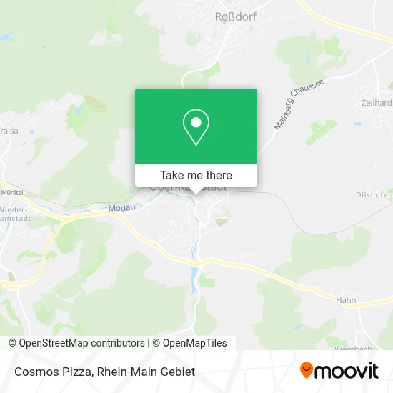 Cosmos Pizza map