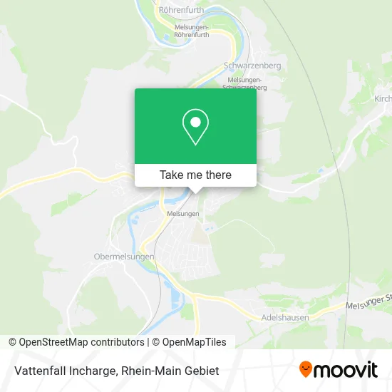Vattenfall Incharge map