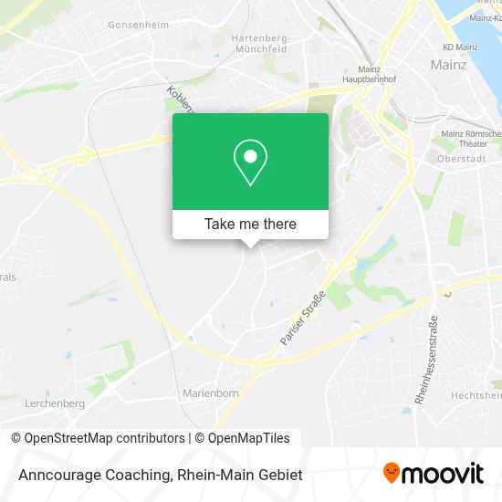 Anncourage Coaching map