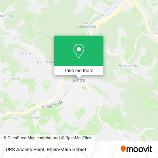 Ups Access Point map
