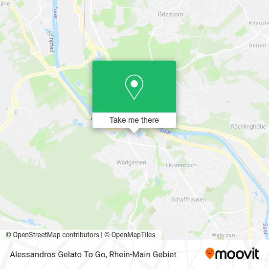 Alessandros Gelato To Go map