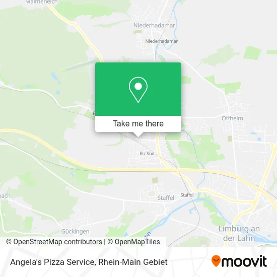 Angela's Pizza Service map