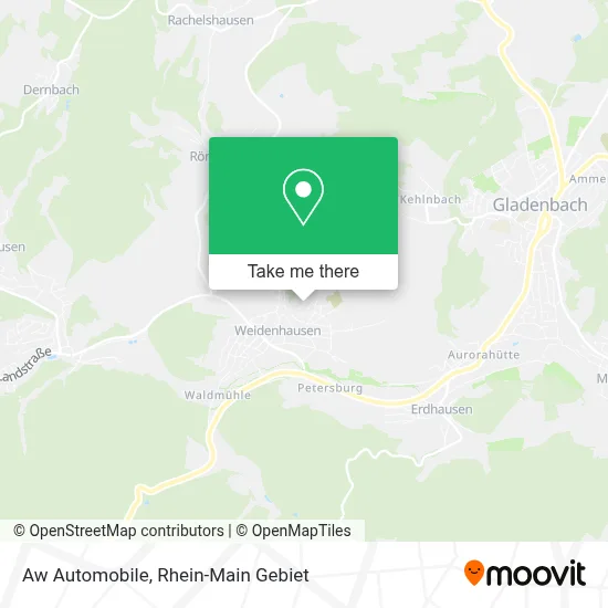 Aw Automobile map