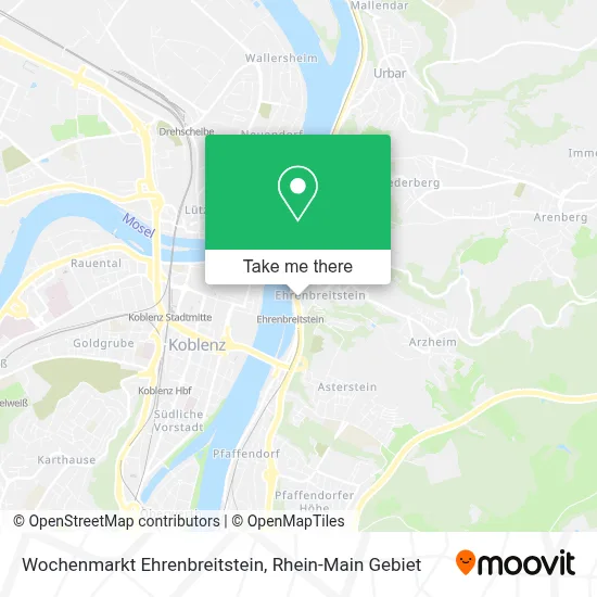 Wochenmarkt Ehrenbreitstein map