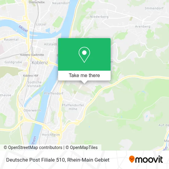 Deutsche Post Filiale 510 map