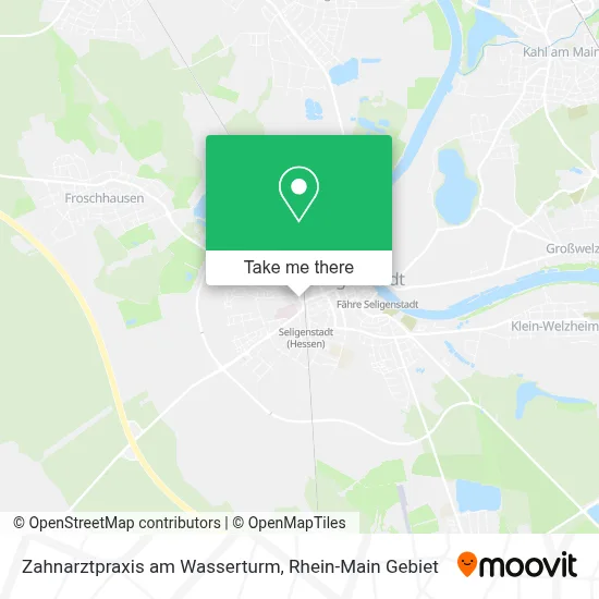 Zahnarztpraxis am Wasserturm map