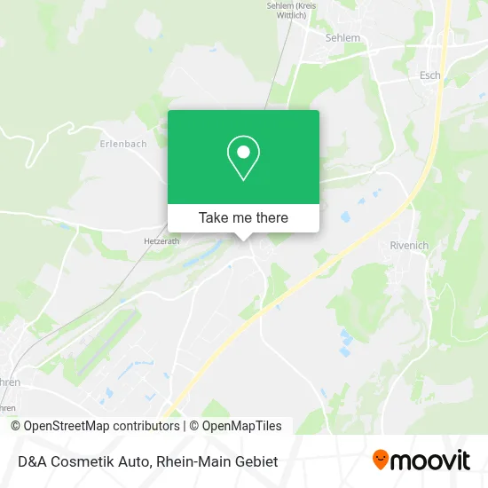 D&A Cosmetik Auto map