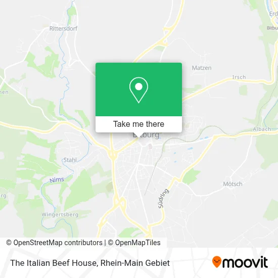 The Italian Beef House map