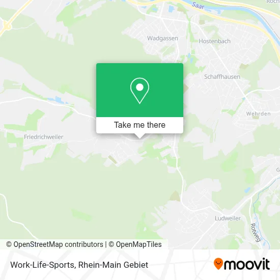 Work-Life-Sports map