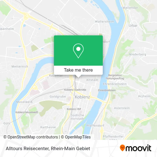 Alltours Reisecenter map