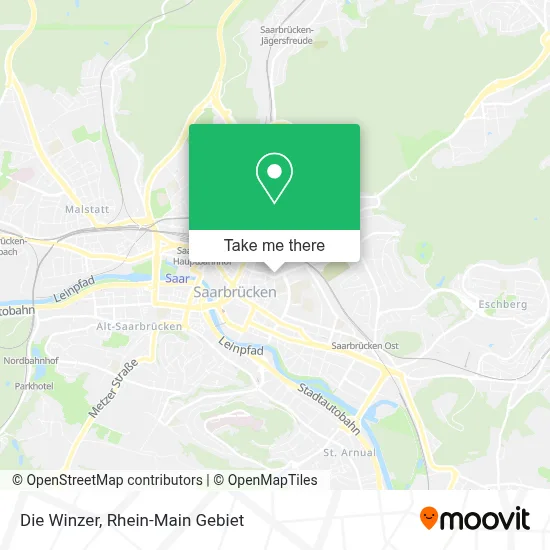 Die Winzer map