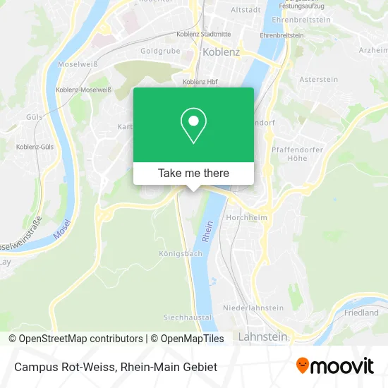Campus Rot-Weiss map