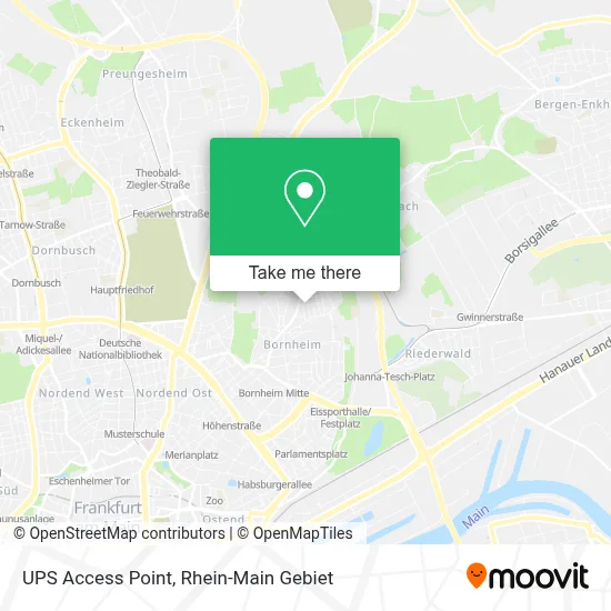 Ups Access Point map