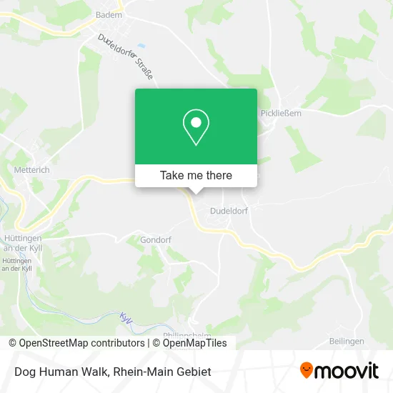 Dog Human Walk map