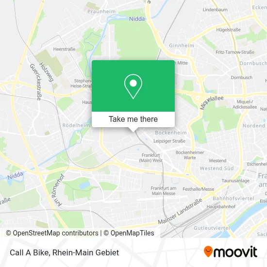 Call A Bike map