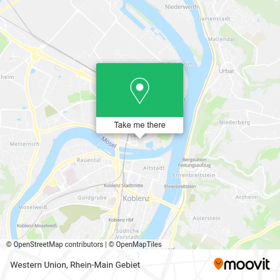 Western Union map