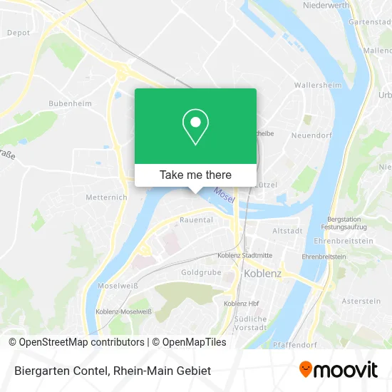 Biergarten Contel map