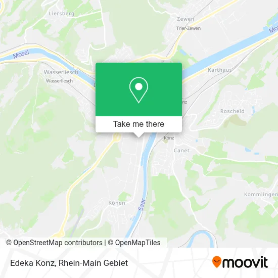 Edeka Konz map
