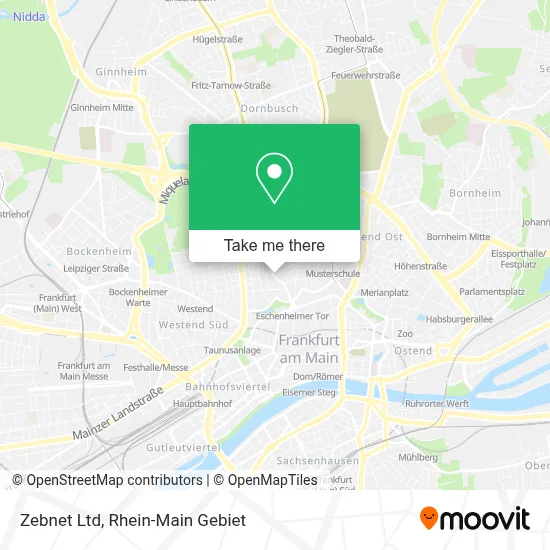Zebnet Ltd map