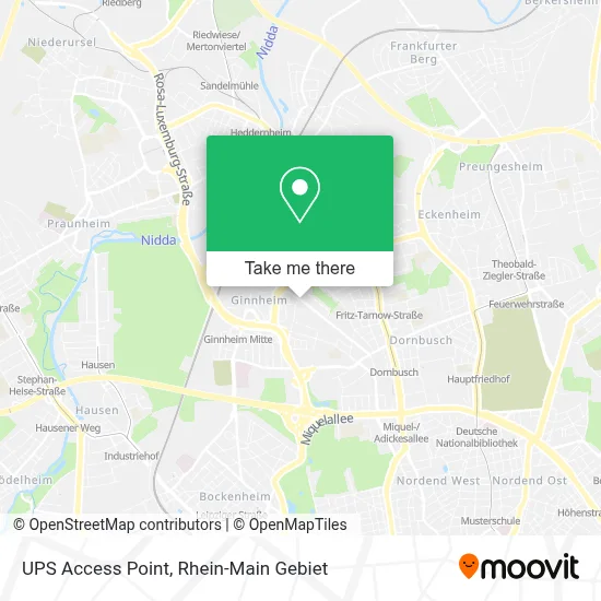 Ups Access Point map