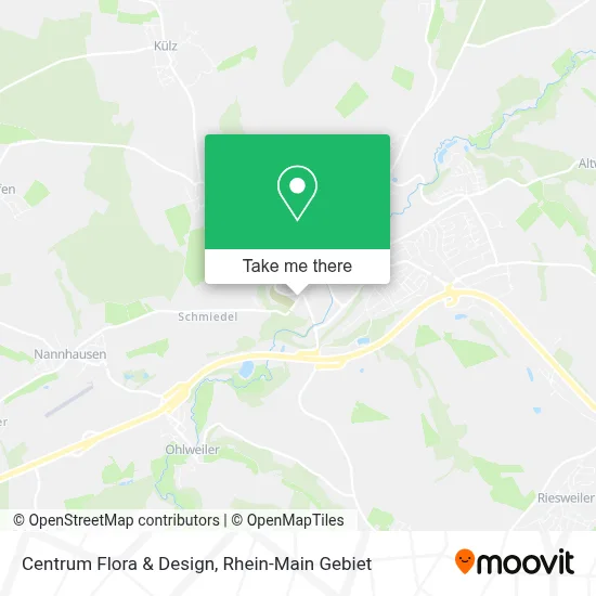 Centrum Flora & Design map