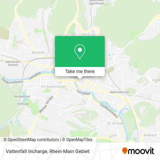 Vattenfall Incharge map