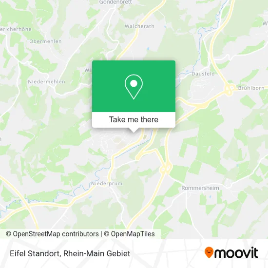 Eifel Standort map