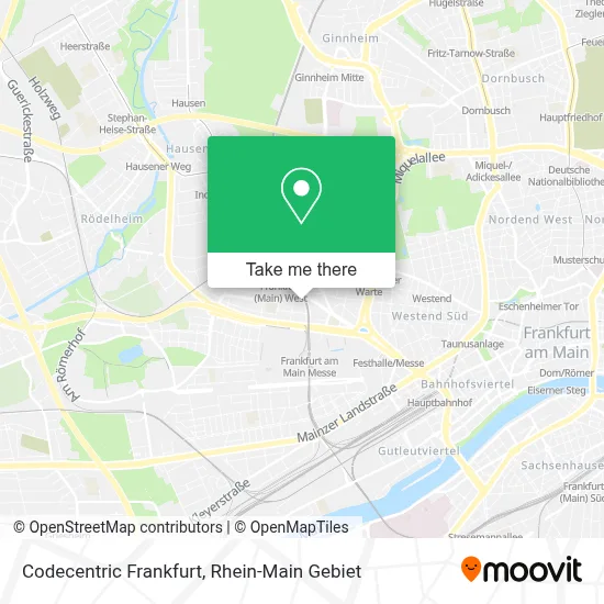 Codecentric Frankfurt map