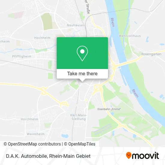 D.A.K. Automobile map