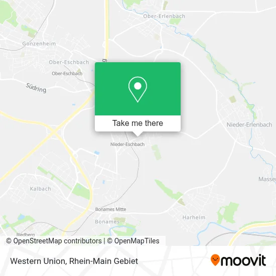 Western Union map