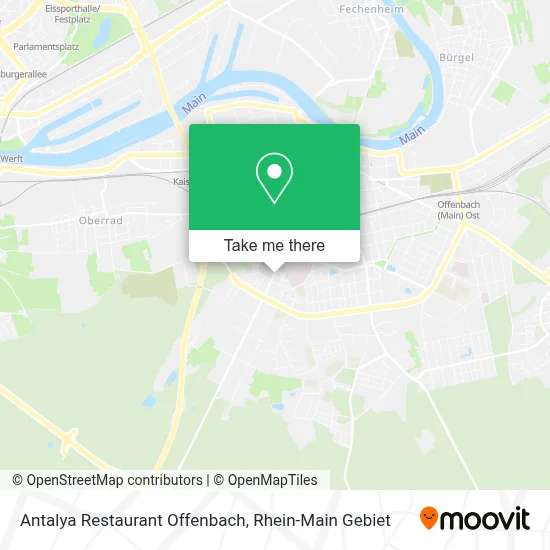 Antalya Restaurant Offenbach map