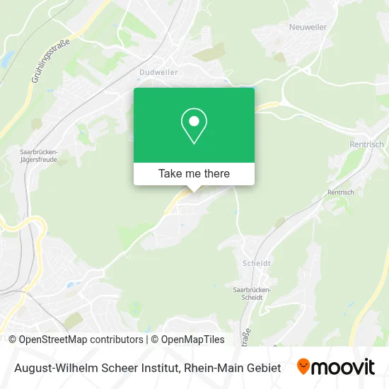 August-Wilhelm Scheer Institut map