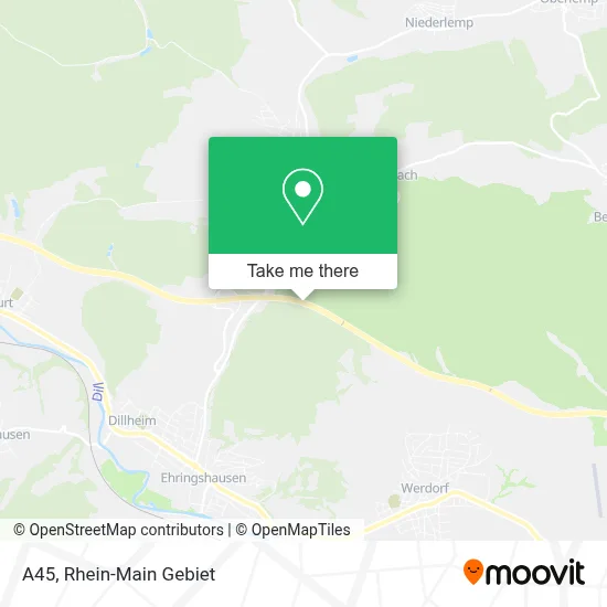 A45 map