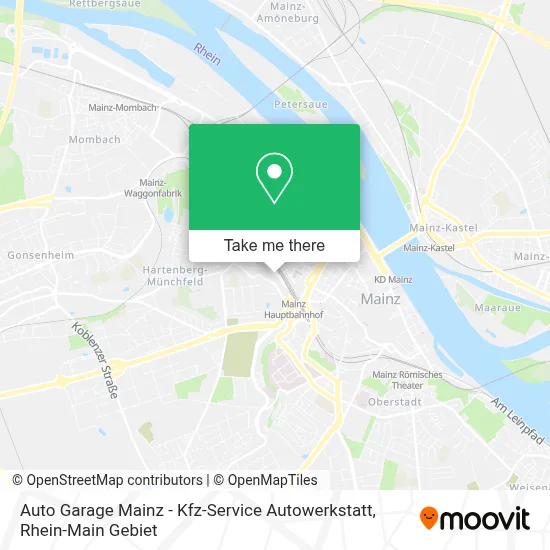 Auto Garage Mainz - Kfz-Service Autowerkstatt map