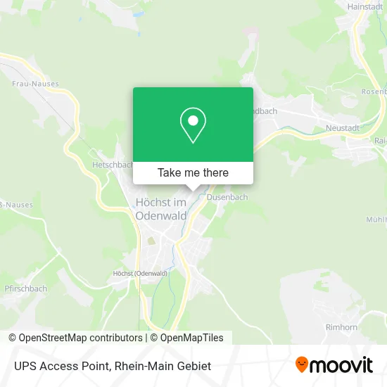 Ups Access Point map