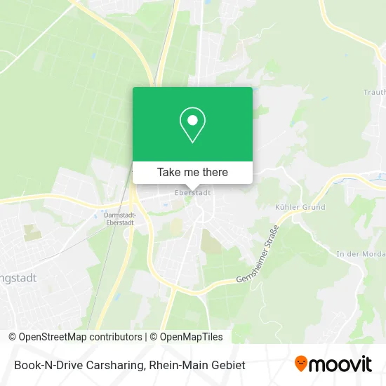 Book-N-Drive Carsharing map