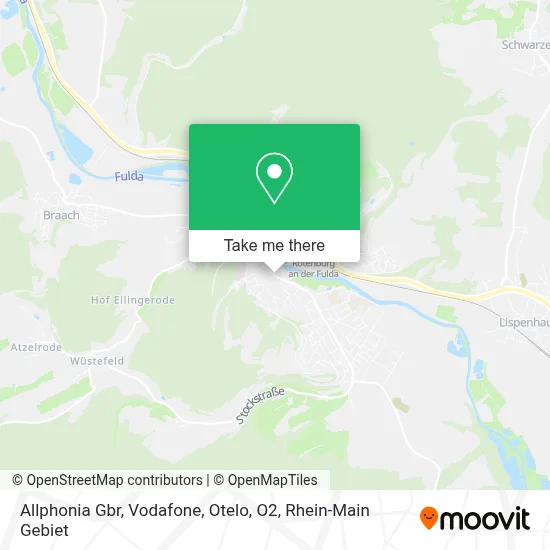 Allphonia Gbr, Vodafone, Otelo, O2 map