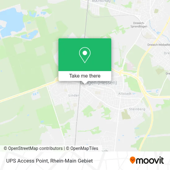 Ups Access Point map