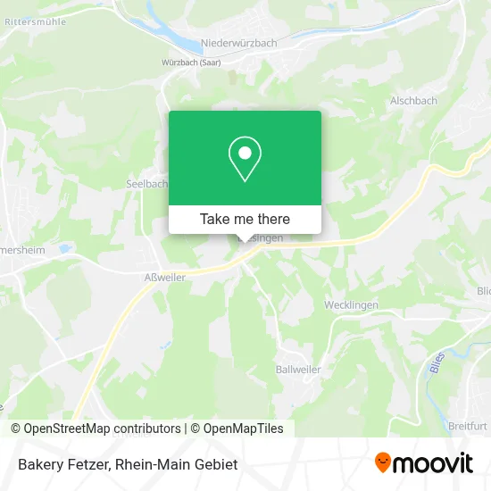 Bakery Fetzer map