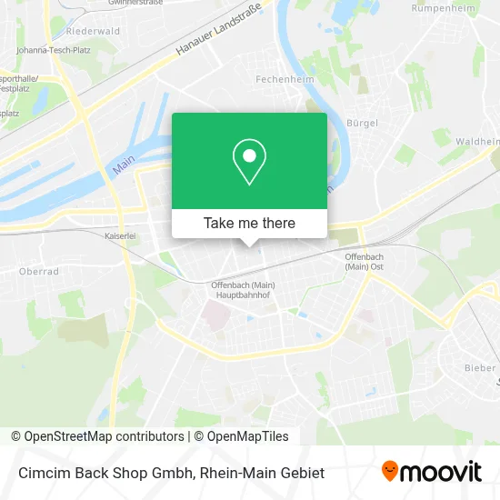 Cimcim Back Shop Gmbh map
